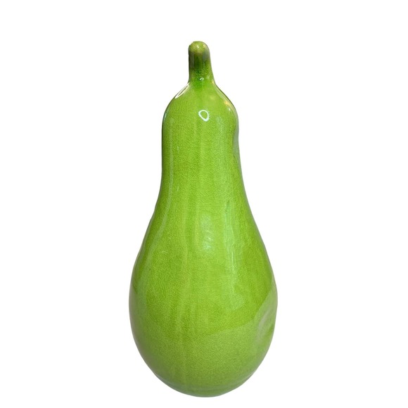 Ceramic Pear Large 11" Home decor Glazed Decorative fruit Table Centerpiece - Picture 3 of 5